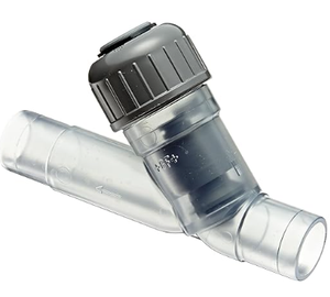 + <span class=keywords><strong>GF</strong></span> + <span class=keywords><strong>PVC</strong></span>-<span class=keywords><strong>U</strong></span> transparent/EPDM 304 clapet anti-retour de siège d'angle 3/4 "NPT anti-retour résistant à la corrosion pour les systèmes chimiques et d'eau - Product Image 3