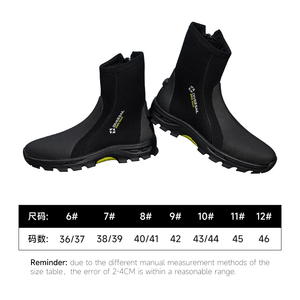 Stivaletti da Immersione Ingrosso in Neoprene da 5mm Caldi Antiscivolo con Cerniera Stivali Resistenti con Suola Spessa per Pesca e Guado - Product Image 6
