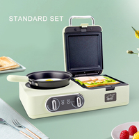 Machine de petit déjeuner multifonction 3 en 1, cuisson à la vapeur, sandwichs et gaufres tout-en-un