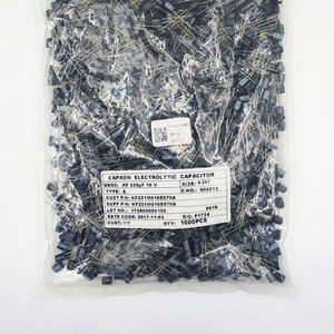 Manufacturer Direct KF221M010E070A 6.3*7 Capacitors Through-Hole Electrolytic Capacitors 220uF 20% 10V - Product Image 1