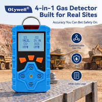 Détecteur de fuite de gaz portable, moniteur multi-canaux avec alarme sonore, lumineuse et vibrante pour espaces confinés et canalisations d'égouts