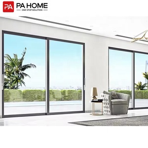 PA thiết kế <span class=keywords><strong>uPVC</strong></span> Kính trượt bão tác động trượt cửa sổ và cửa ra vào cửa sổ nhôm cho nhà ở ban công - Product Image 1