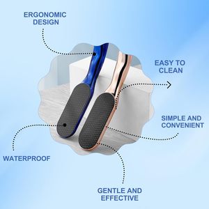 Lime à pieds professionnelle en plastique lavable avec poignée en ABS – Outil efficace pour l'élimination des peaux mortes et des pieds lisses (vente en gros) - Product Image 3