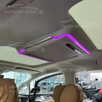 Téléviseur de plafond Denza D9 15,6 pouces avec écran tactile 4G WiFi et commande vocale arrière – Accessoire de luxe pour l'amélioration de l'intérieur
