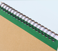 Couverture kraft Carnet de notes ligné avec stylo Exercice pour étudiants Carnet de notes d'écriture personnalisable Carnet de reliure à spirale