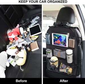 Maßgefertigte Rücksitz-Organizer-Matten mit Aufbewahrungstasche und Touchscreen-Tablethalter aus Wasserdichtem Oxford-Stoff - Product Image 5