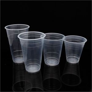 Gobelets jetables en plastique PP à paroi simple, sans BPA, écologiques, de 5 oz à 16 oz, avec couvercle, logo personnalisé pour les restaurants et les fêtes - Product Image 2