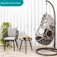Fauteuil suspendu à bascule en rotin moderne, très vendu, avec accoudoirs, pour intérieur/extérieur, design nid d'oiseau, mobilier de maison