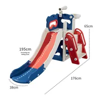 Tobogán de Tela de Peluche BOKE para Niños, Tobogán Multifuncional Pequeño para Interiores, Columpio Combinado con Marco de Escalada para Bebés, Modelo YDP-WX-004