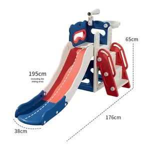 BOKE Pluche Stof Glijbaan Kinderen Binnenhuis Klein Multifunctioneel Baby Familie Glijbaan Schommel Combo Klimrek Model YDP-WX-004 - Product Image 1