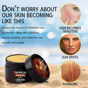 Marque privée fournisseurs britanniques 80g d'huile minérale uv bronzage lit de bronzage pot de réparation solaire crème solaire lotion de bronzage bronzante brillante - Product Image 6