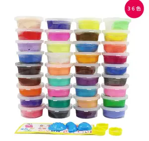 Yiwu Microstar Super Light Clay36 color Plasticine Color Clay Space Mud Set Super Clay Tool Kit For Making