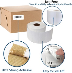 Muestra Gratuita de Etiquetas Adhesivas de Papel Térmico Personalizadas en Blanco, Resistentes al Agua, de 2x1 y 4x2 Pulgadas, en Rollo, para Códigos de Barras - Product Image 6