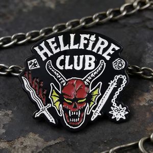 Épinglette en émail vintage <span class=keywords><strong>Hellfire</strong></span> <span class=keywords><strong>Club</strong></span> Demon Head, broche rétro style D&D, épinglette unique pour collectionneurs et cosplayers - Product Image 5
