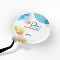 Ivista 4D ML Multilayer Gradient 45 Hingga 59 Persen Translusensi Blok Zirkonia Untuk Veneer Anterior CAD CAM Milling Disc