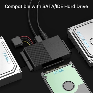 USB 3.0 SATA <span class=keywords><strong>Adapter</strong></span> Ổ Đĩa Cứng Bên Ngoài Chuyển Đổi Cho <span class=keywords><strong>2.5</strong></span>/3.5 Inch HDD <span class=keywords><strong>SSD</strong></span> CD-ROM CD-RW DVD-RW Ổ Đĩa Nhựa Trường Hợp - Product Image 5