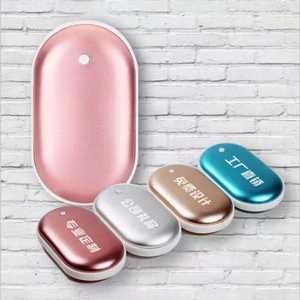 Chauffe-mains et batterie externe 2-en-1 rechargeable Cartoon Pebble, mini portable USB, anti-explosion, 2-6 heures, 2A pour utilisation en camping-car, vente en gros - Product Image 2