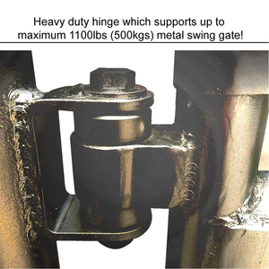 Charnière de porte robuste à deux roulements scellés, soudée sur la porte pour le soudage sur les grandes portes pliantes de véhicules en fer ou en acier - Product Image 3