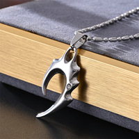Collier Hip Hop en Acier Inoxydable Resoul Biker Jewelry, Accessoires Vintage, Collier de Mode pour Hommes, Accessoires Noirs