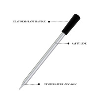 Conception brevetée, thermomètre numérique sans fil pour viande, application intelligente Bluetooth, surveillance résistante à la chaleur pour les grils, les fumoirs, les fours, les friteuses à air