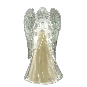 Decorazioni Natalizie con Ali di Gretel, Statuette di <span class=keywords><strong>Angeli</strong></span> in Acrilico con Luce per Decorazioni Familiari, Angelo LED/Ornamento Natalizio - Product Image 1