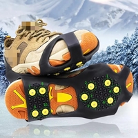 Pince à glace 5/8/10 dents pour chaussures Crampons à neige anti-dérapant crampons de randonnée pointes Traction Floes Stud Grip