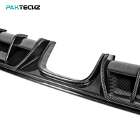 Paktechz Prepreg Carbody en fibre de carbone diffuseur de lèvre de pare-chocs arrière pour Porsche 718 Cayman Boxster 982