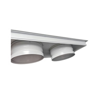 Diffuseur à jet sphérique en alliage d'aluminium avec panneau pour une alimentation en air longue distance dans les plafonds hauts