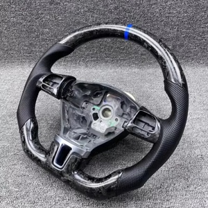 Volant en Cuir Nappa et Fibre de Carbone Modifié pour Volkswagen <span class=keywords><strong>VW</strong></span> <span class=keywords><strong>Golf</strong></span> <span class=keywords><strong>6</strong></span> GTI Scirocco - Product Image 5