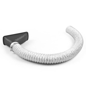 Kit de Embudo de Admisión de Aire de Fibra de Carbono Universal, Rejilla de Ventilación de Aire y Bocina para Parachoques Delantero de ABS para Modificación de Automóviles - Product Image 2