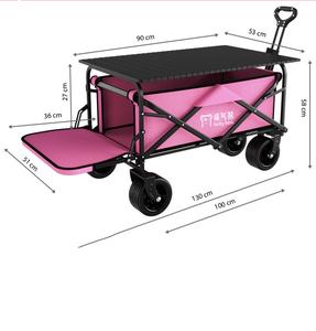 Gros chariot pliable de haute qualité chariot de camping en plein air avec table et pare-soleil - Product Image 3