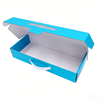 Boîte cadeau portable pour accessoires électroniques, emballage en carton ondulé personnalisé avec boîte couleur, carton pliable audio, modèle imprimé offset