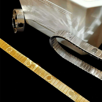 Nouvel ensemble de bagues et bracelets flexibles infinis de luxe en acier inoxydable plaqué or 18 carats pour mariage, fiançailles et soirée 2026