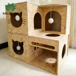 Materiali da Costruzione Ecologici, Pannello OSB Ignifugo e Impermeabile per Casette per Gatti, Grado E0 NAF, Forniture per Mobili per Animali - Product Image 1