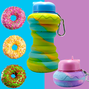 Eco-Friendly Silicone <b>Water</b> <b>Bottle</b> Portable Travel <b>Sports</b> Drinking Collapsible <b>Bottle</b> - Product Image 2