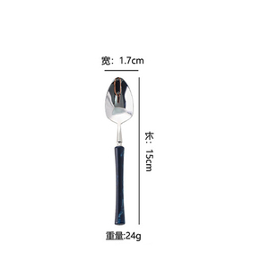 Venta Directa de Fábrica: Juego de Cuchillo, Tenedor y Cuchara de Acero Inoxidable 304 con Mango Acrílico <span class=keywords><strong>Xiaoman</strong></span> Yao para Hotel, Apto para Lavavajillas - Product Image 6