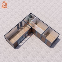 Maisons préfabriquées portables, étanches, à isolation thermique, personnalisées, pour le camping, l'école, le salon, design moderne