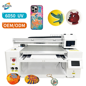 Imprimante jet d'encre UV 6050 professionnelle pour cartes PVC, acryliques, enseignes et verre, avec détection automatique de la hauteur du support, garantie 1 an - Product Image 1