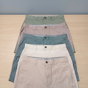 Pantalones cortos de sarga sólidos para hombre Precio barato Stock Lote en Bangladesh Excedentes pantalones cortos chinos para hombre Precio al por mayor - Product Image 3
