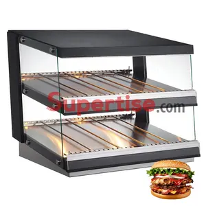 hamburger machine keep warm food display showcase hamburger and chips fried chicken warmer display warming display cabinet