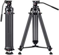 Trépied de caméra vidéo professionnelle en alliage d'aluminium, charge utile 8kg, 1.65m, Kit pour Shooting en Studio photo