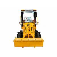 Mini-chargeuse sur pneus compacte ZL928 1 tonne avec bras hydraulique télécommandé, vérin et valve de commande pour joystick moteur, grappin d'origine