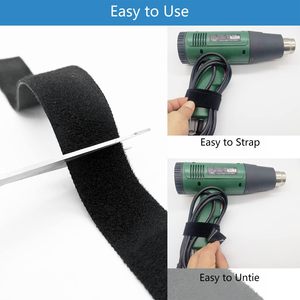 Factory Price Custom Color Various Sizes Hook and Loop Back to Back Self Adhesive 100% Nylon Hook Loop for Cable Management - Product Image 5