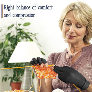 Hombres Mujeres Dolor en las articulaciones Mano Brace Soporte Cobre Compresión Artritis Guantes - Product Image 5