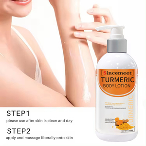 Crème éclaircissante pour <span class=keywords><strong>peau</strong></span> foncée Lotion blanchissante pour le corps au curcuma au parfum personnalisé pour élimination des taches - Product Image 5