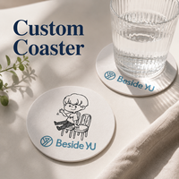 Sous-verres en papier personnalisés Sous-verres imprimés avec logo personnalisé pour restaurants, cafés, bars, hôtels, mariages et événements
