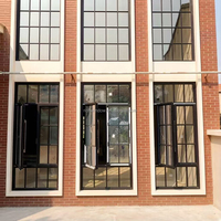 Aluminium-Französische Außentüren mit Glas-Bogendesign, Thermischer Trennung & Wärmedämmung für den Außenbereich