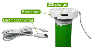 Nouveau moteur tubulaire <span class=keywords><strong>Dooya</strong></span> 38 mm USB DM25 avec batterie intégrée pour stores et rideaux, télécommande RF433 - Product Image 3