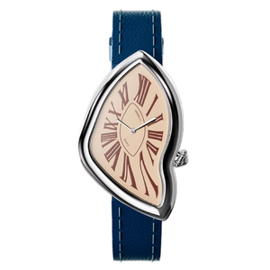 Reloj de Cuarzo para Mujer, Serie Time, de Acero Fino, Diseño Elegante y Moderno, Resistente al Agua, con Correa de Cuero y Esfera con Indicadores - Product Image 6