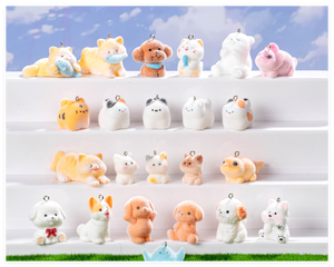 Giocattolo Sorpresa: Animali Cartoon in Peluche (Cane, Gatto, Pesce, Orso) con <span class=keywords><strong>Gancio</strong></span>, Piccole Figure Promozionali per Portachiavi, Gioielli e Decorazioni da Giardino - Product Image 1